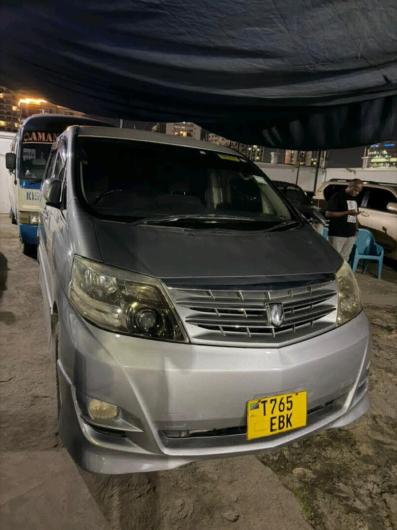 Used Silver Toyota Alphard Minivan