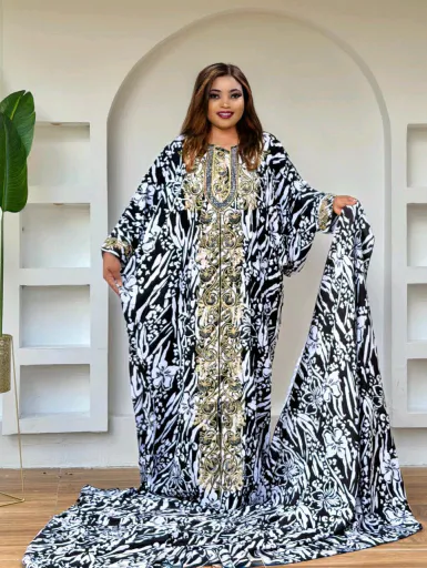 New Embroidered Kaftan Dress