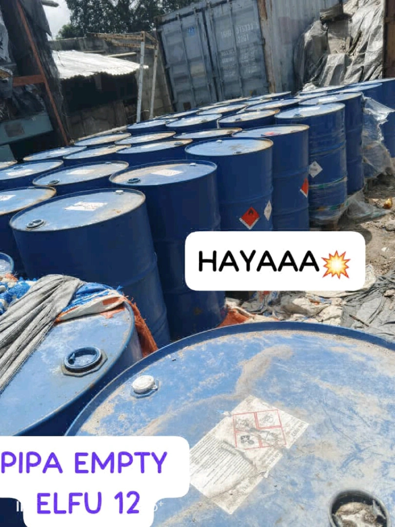 Empty Blue Industrial Drums (Mapipa) for Sale