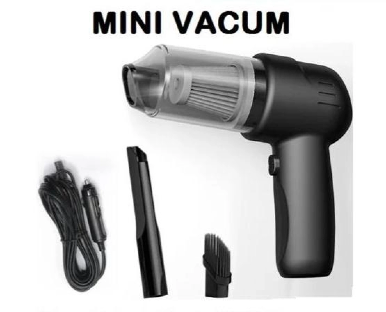 Black Mini Handheld Vacuum Cleaner