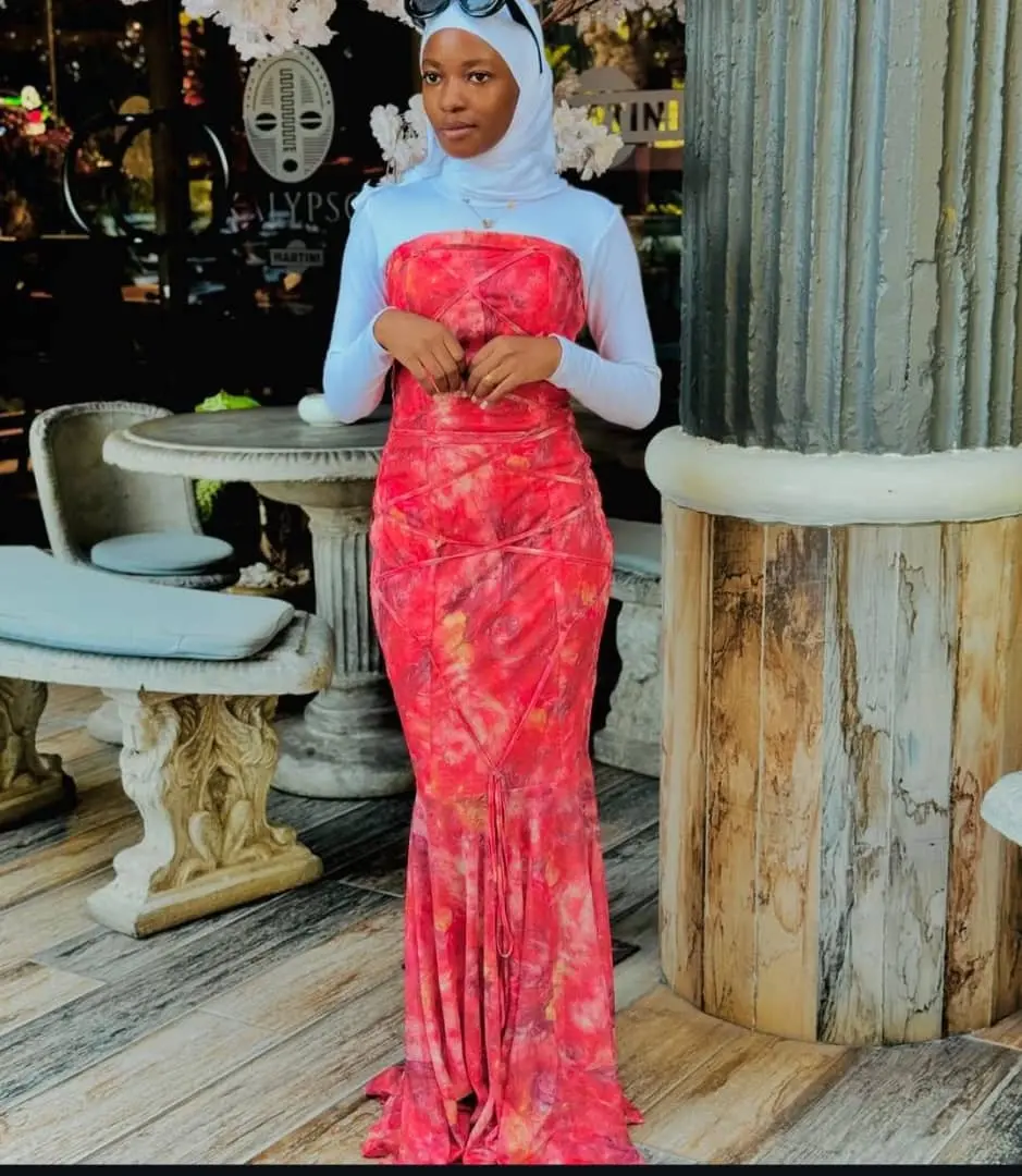 Long Strapless Colorful Print Dress thumbnail 2