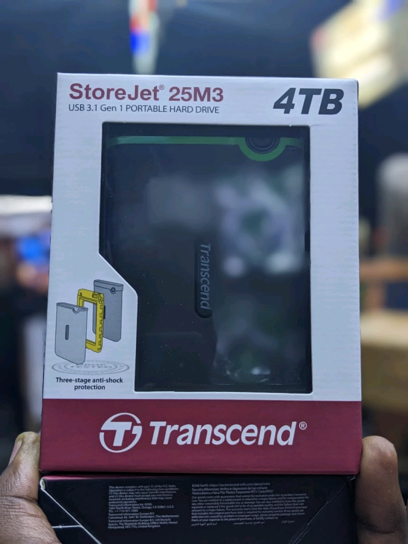 Transcend StoreJet 25M3 4TB Portable External Hard Drive