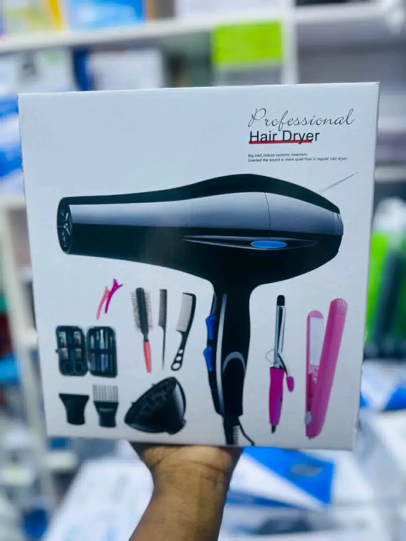 Hair Dryer Complete Set with Straighteners