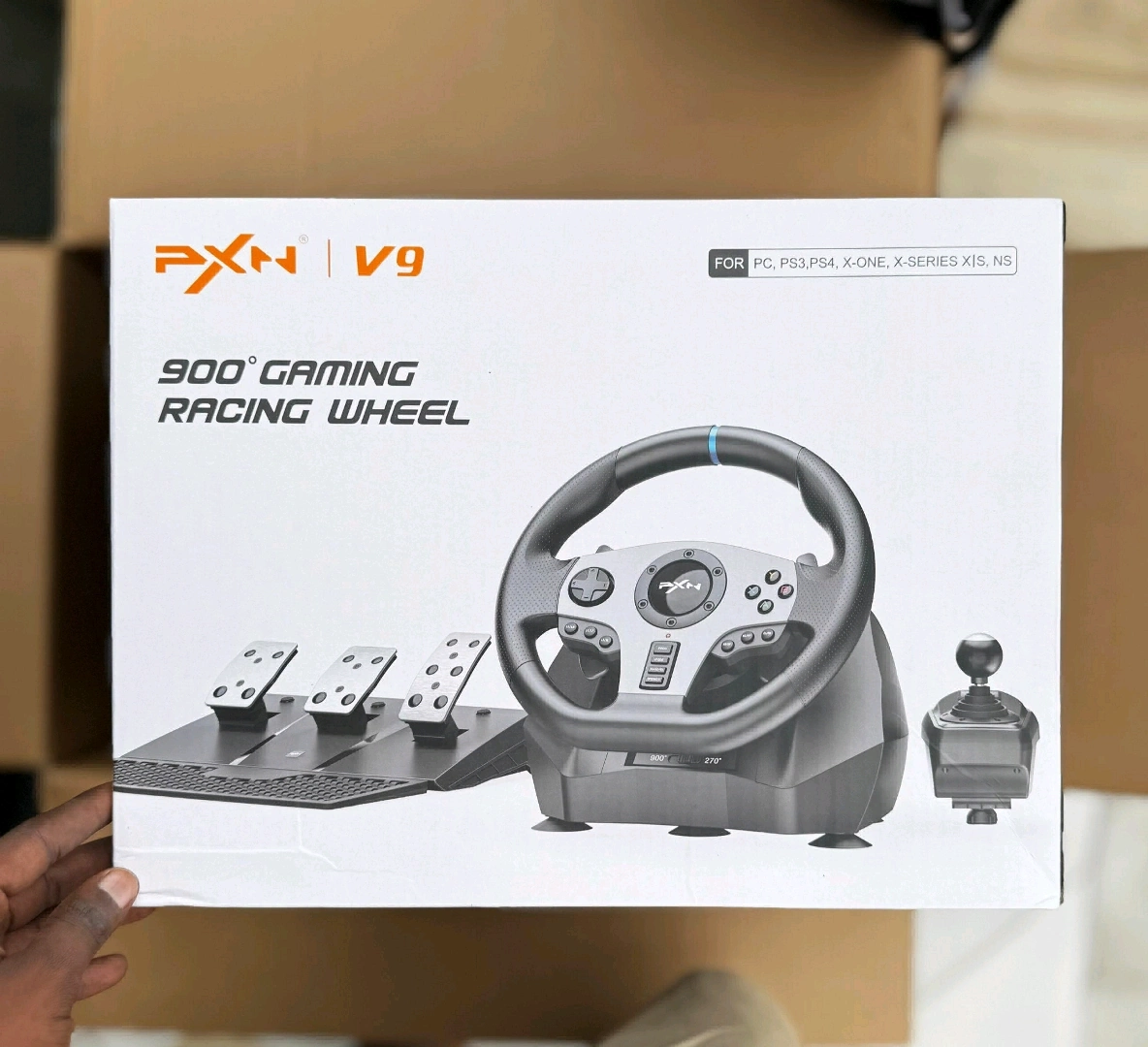 Brand New PXN V9 Gaming Racing Wheel Set