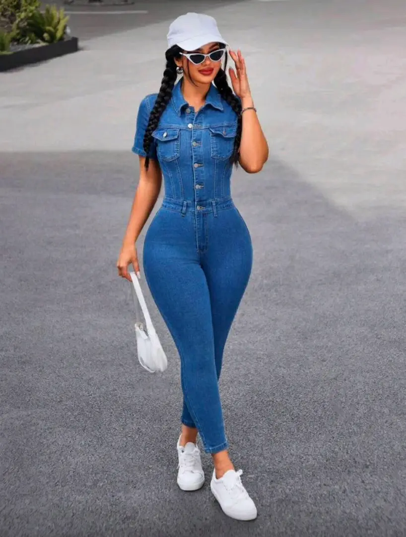 Blue Denim Jumpsuit for Women
