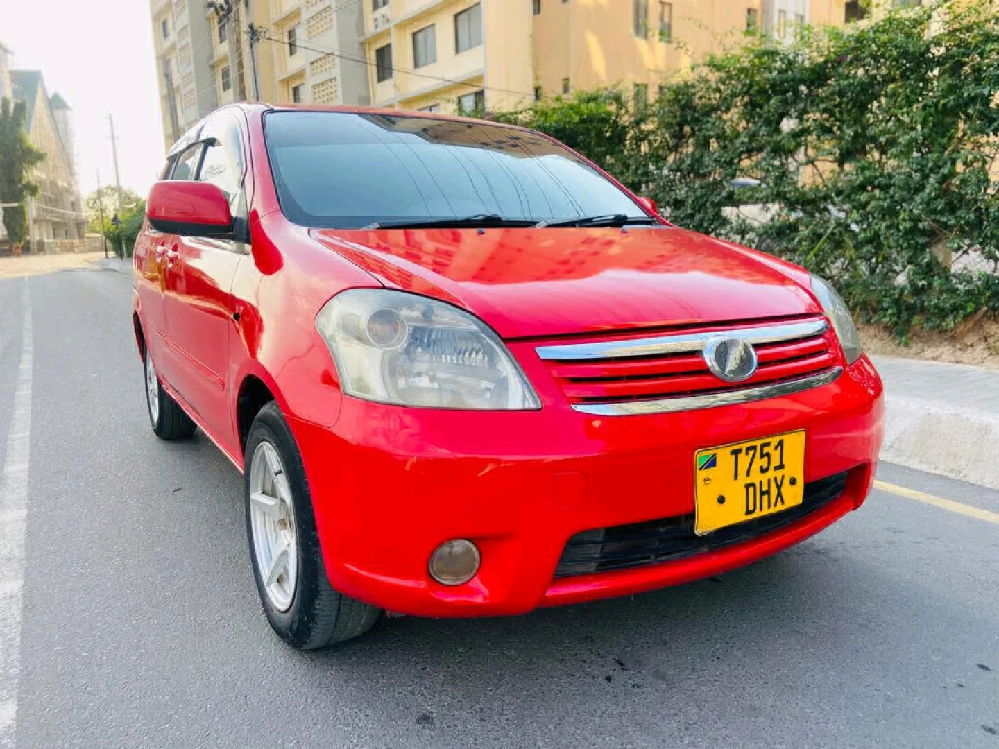 Red Toyota Compact Wagon 2005 Model