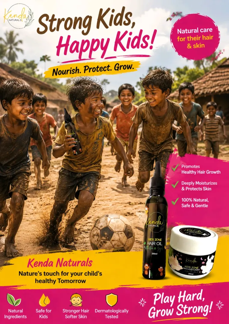 Kenda Naturals Kids Zone Hair Oil & Skin Moisturizer