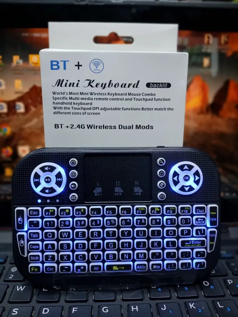 Mini Wireless Backlit Keyboard (Bluetooth/2.4GHz)
