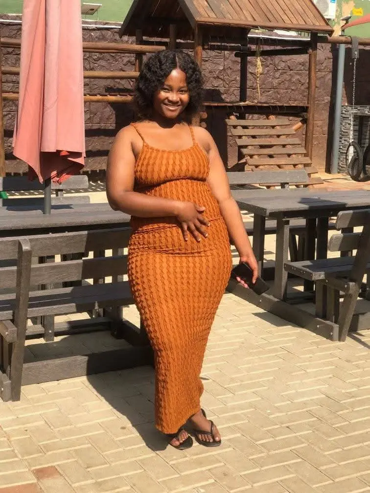 Sheer Brown Maxi Dress thumbnail 2