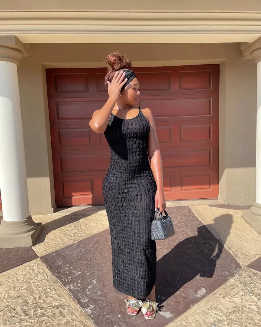 Sheer Brown Maxi Dress thumbnail 7