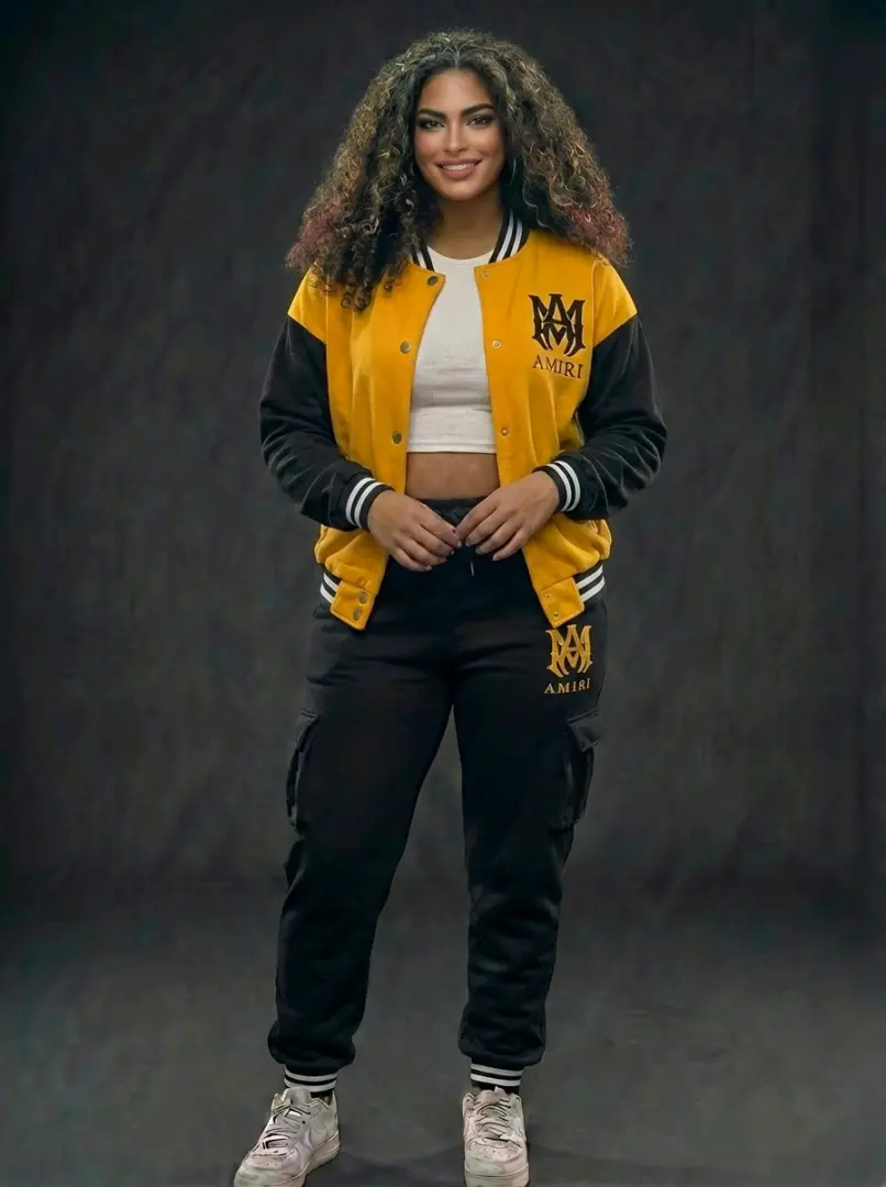 Tracksuit Set (3 Pieces) - Yellow/Black Style