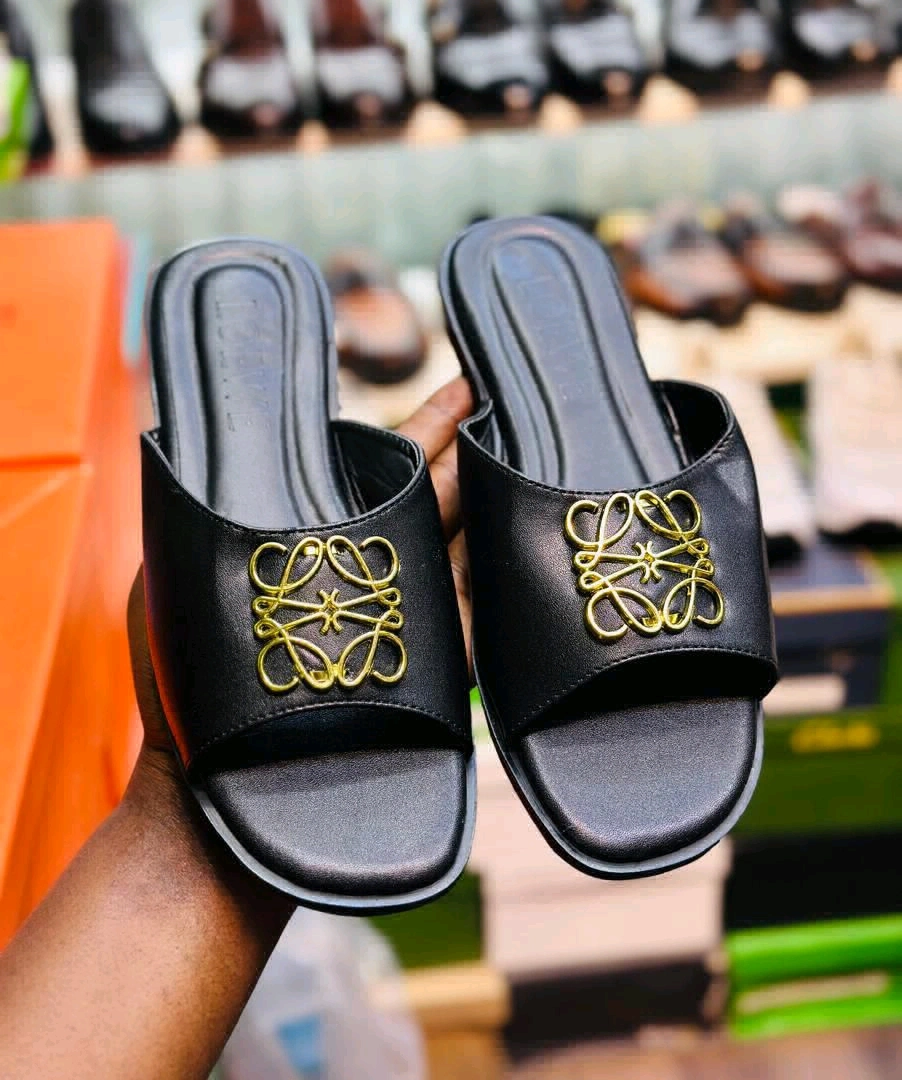 Viatu vya Kike vya Wazi (Sandals/Slippers) - Black & Brown thumbnail 2