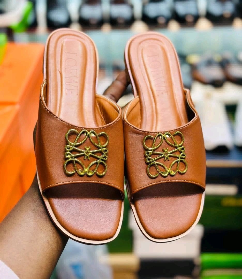 Viatu vya Kike vya Wazi (Sandals/Slippers) - Black & Brown thumbnail 8
