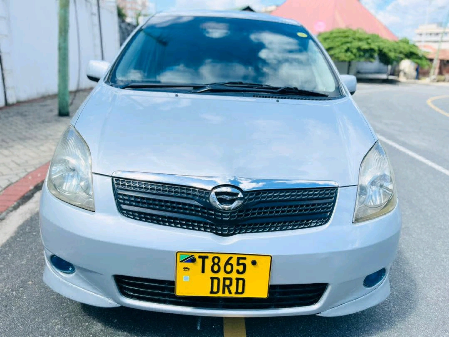 Silver Toyota Spacio Car 1490cc