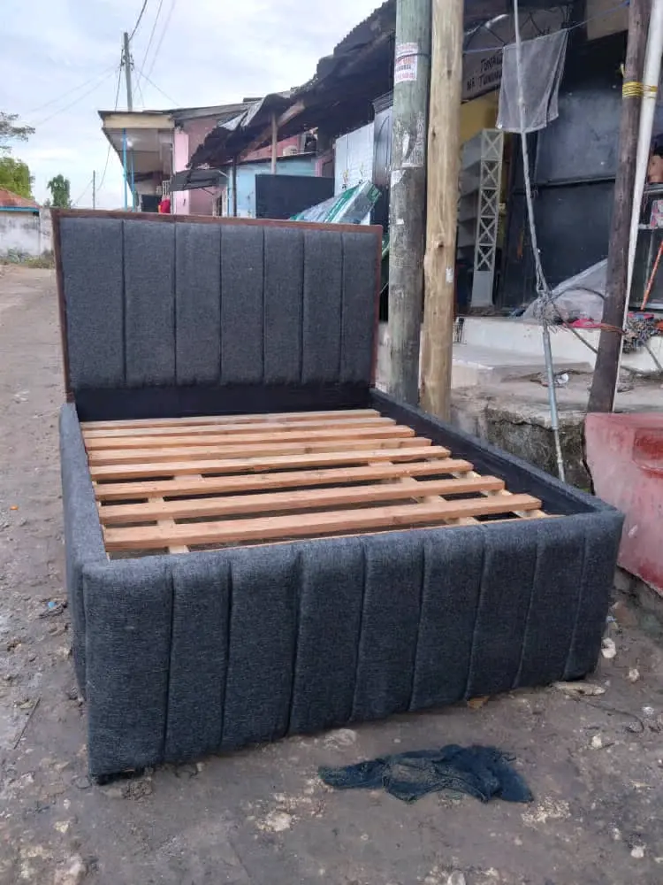 New 5x6 Upholstered Bed Frame (Ubungo) thumbnail 2
