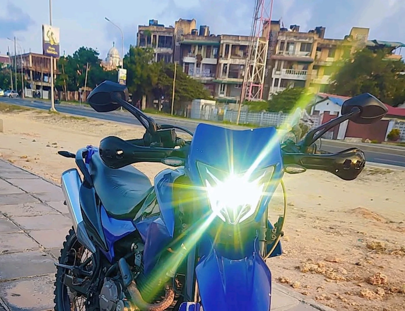 2023 Blue Dirt Bike Motorcycle 250cc