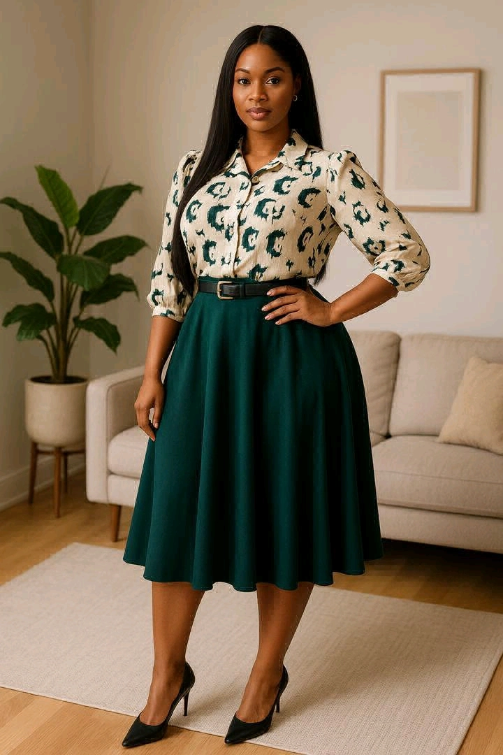 Blauzi na Sketi za Kike (A-line Skirt) thumbnail 7