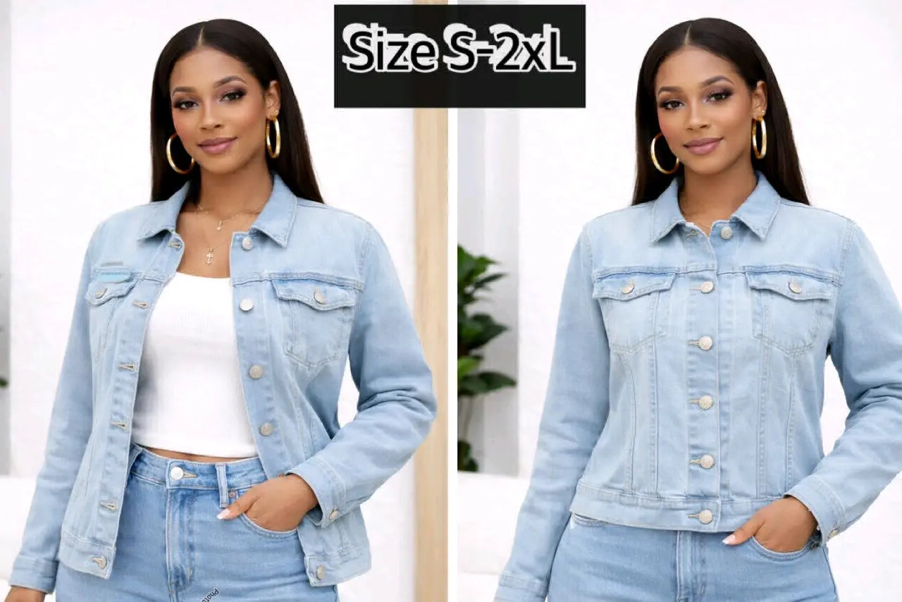 Koti Kali ya Jeans (Dark Blue Denim Jacket) thumbnail 8