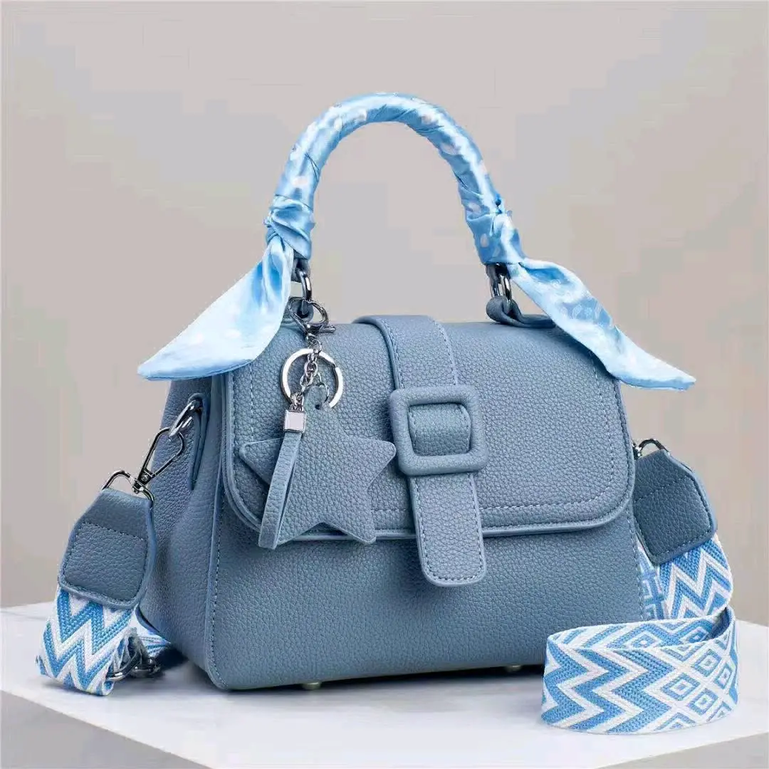 Stylish Women's Handbags with Scarf Handle