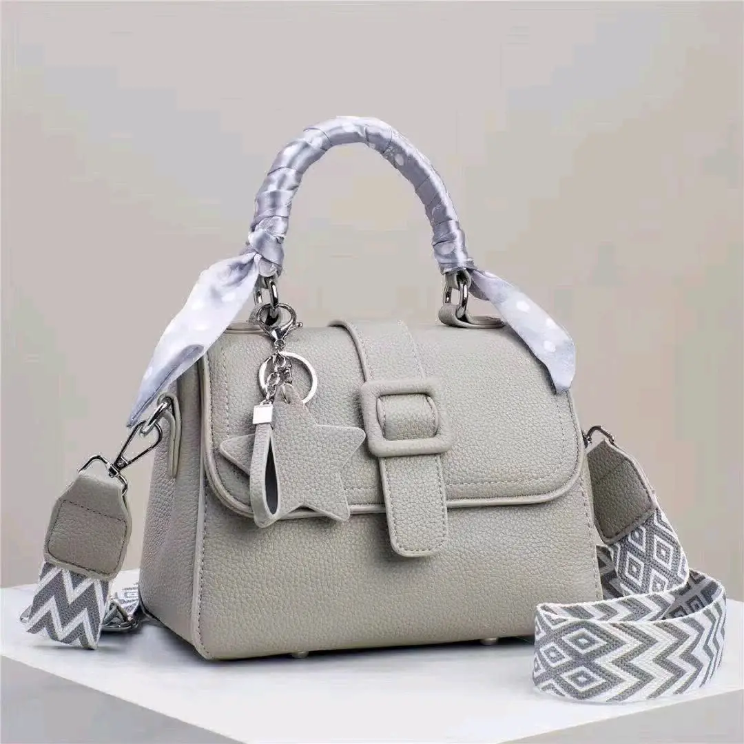 Stylish Women's Handbags with Scarf Handle thumbnail 4