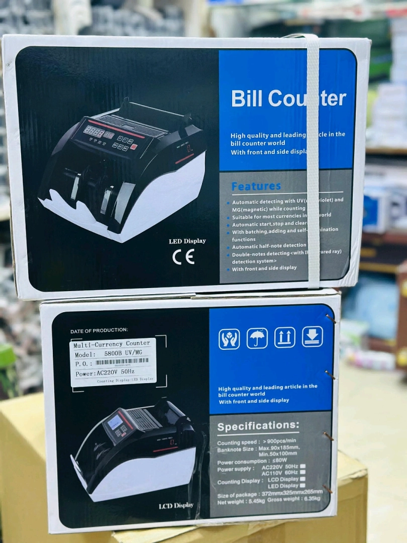 Multi-Currency Bill Counter 5800B UV MG