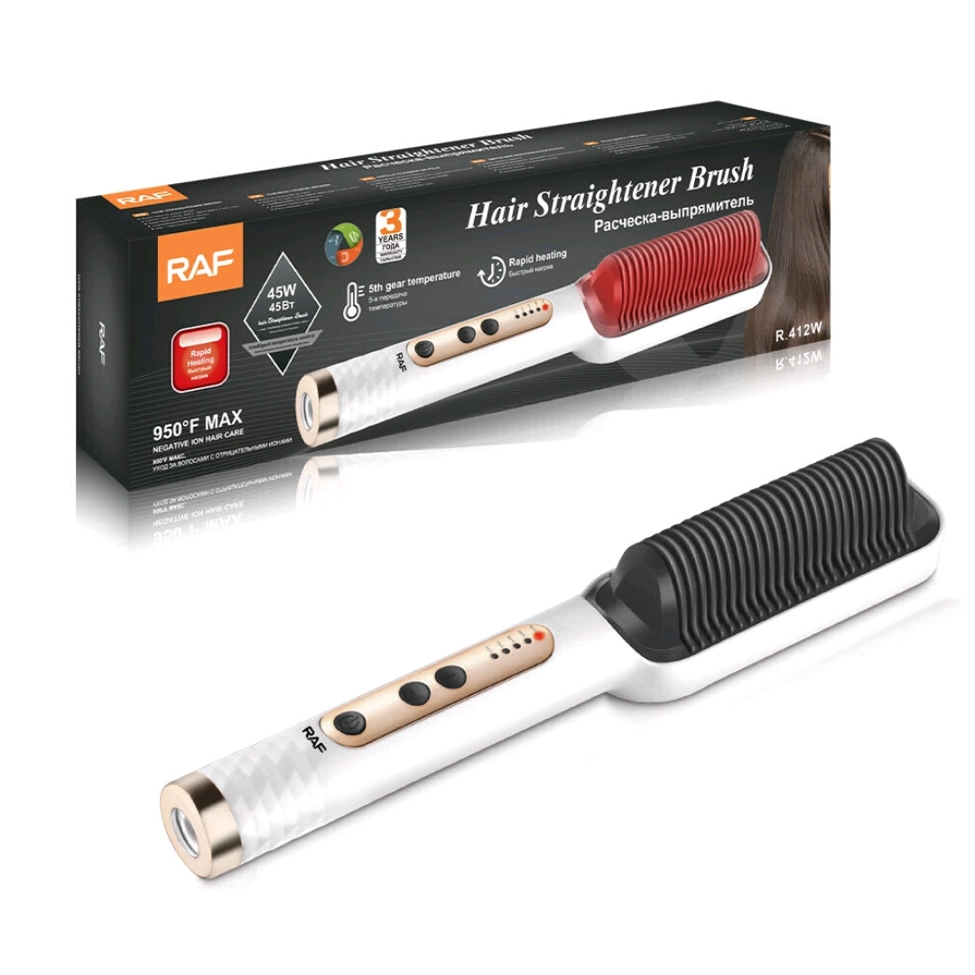 RAF Hair Straightener Brush R.412W 45W