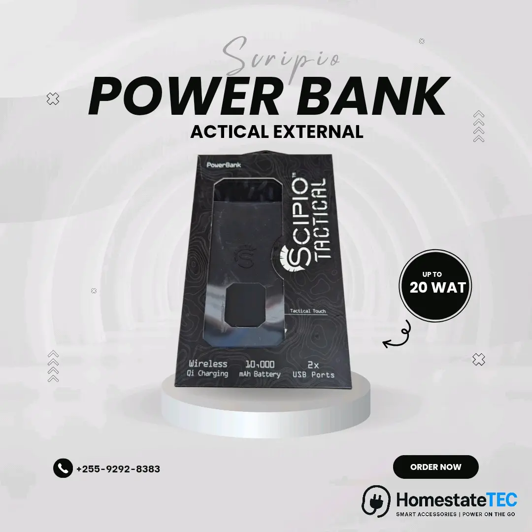 Scipio Tactical Power Bank 10,000 mAh Wireless Qi