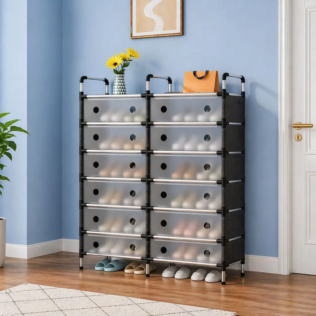7-Layer Double Row Shoe Rack thumbnail 3