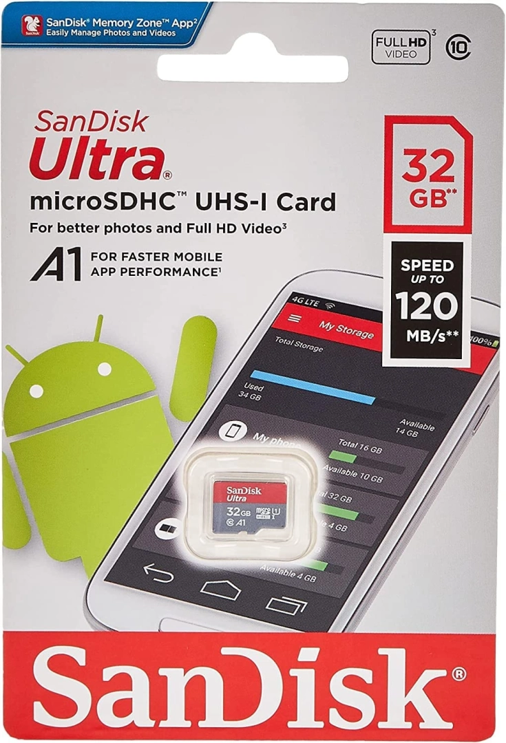 SanDisk Ultra 32GB MicroSD Card