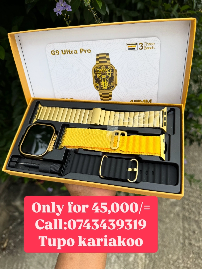 G9 Ultra Pro 49MM Smartwatch Set (Gold)