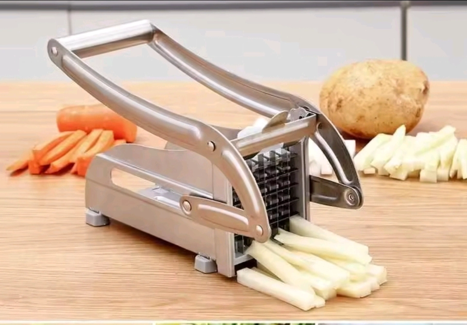 Stainless Steel Manual Potato Chipper / French Fry Cutter