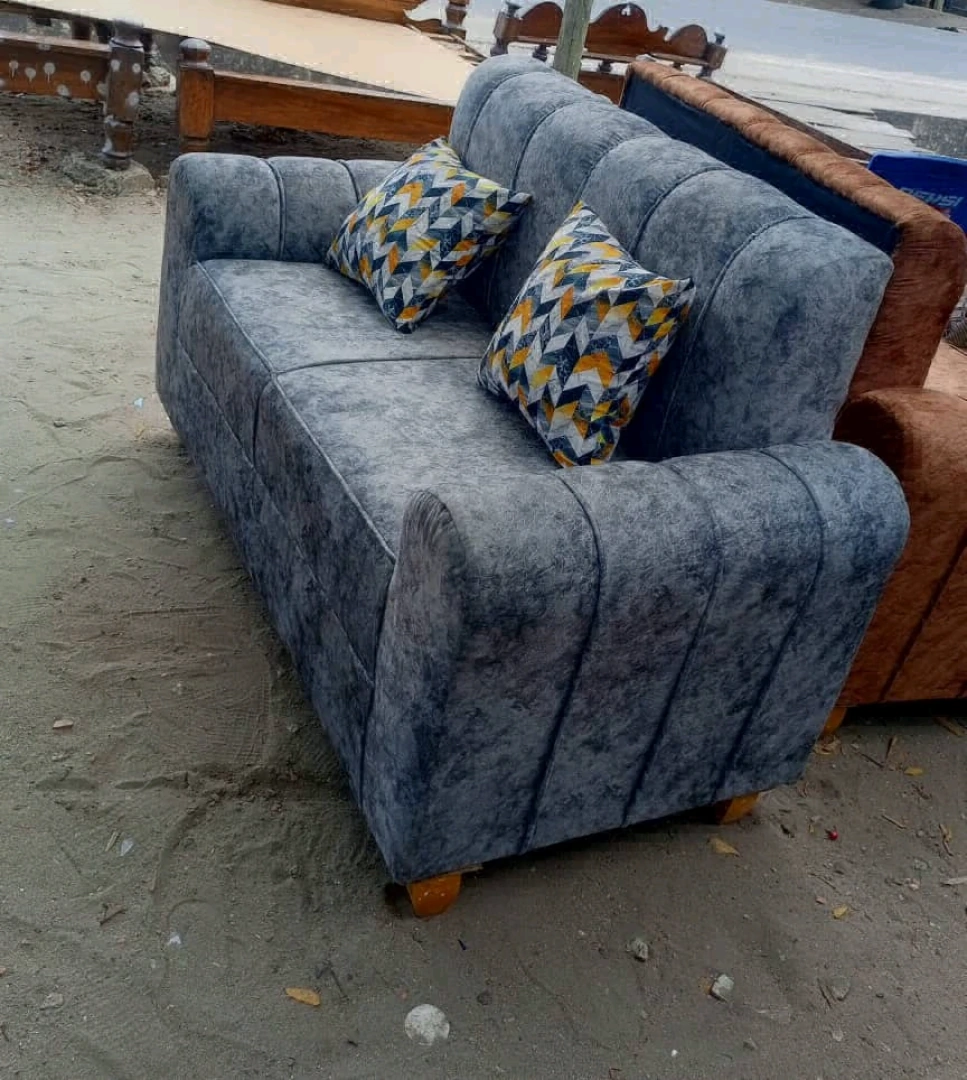 New Two-Seater Brown Sofa thumbnail 2