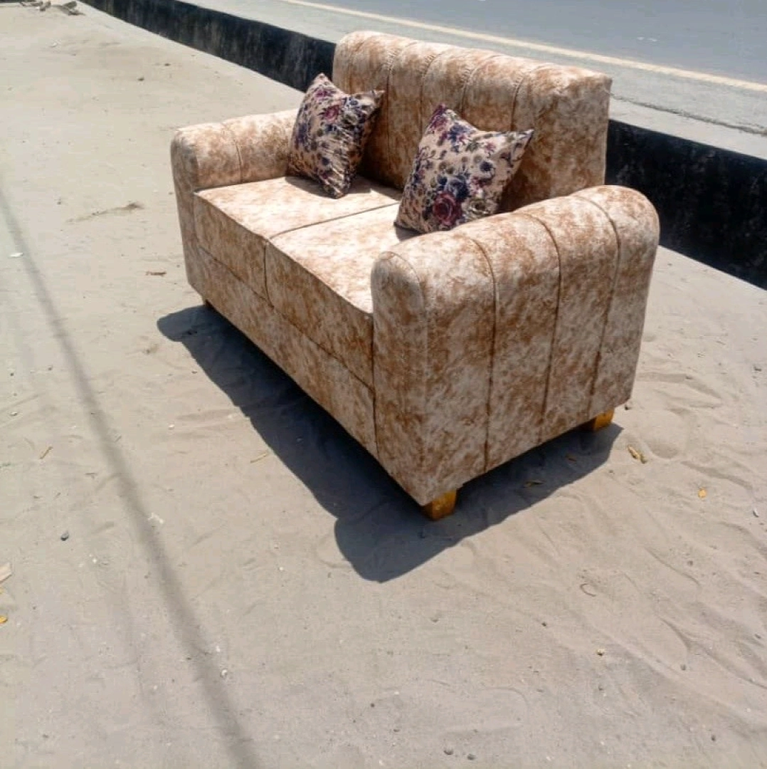 New Two-Seater Brown Sofa thumbnail 3