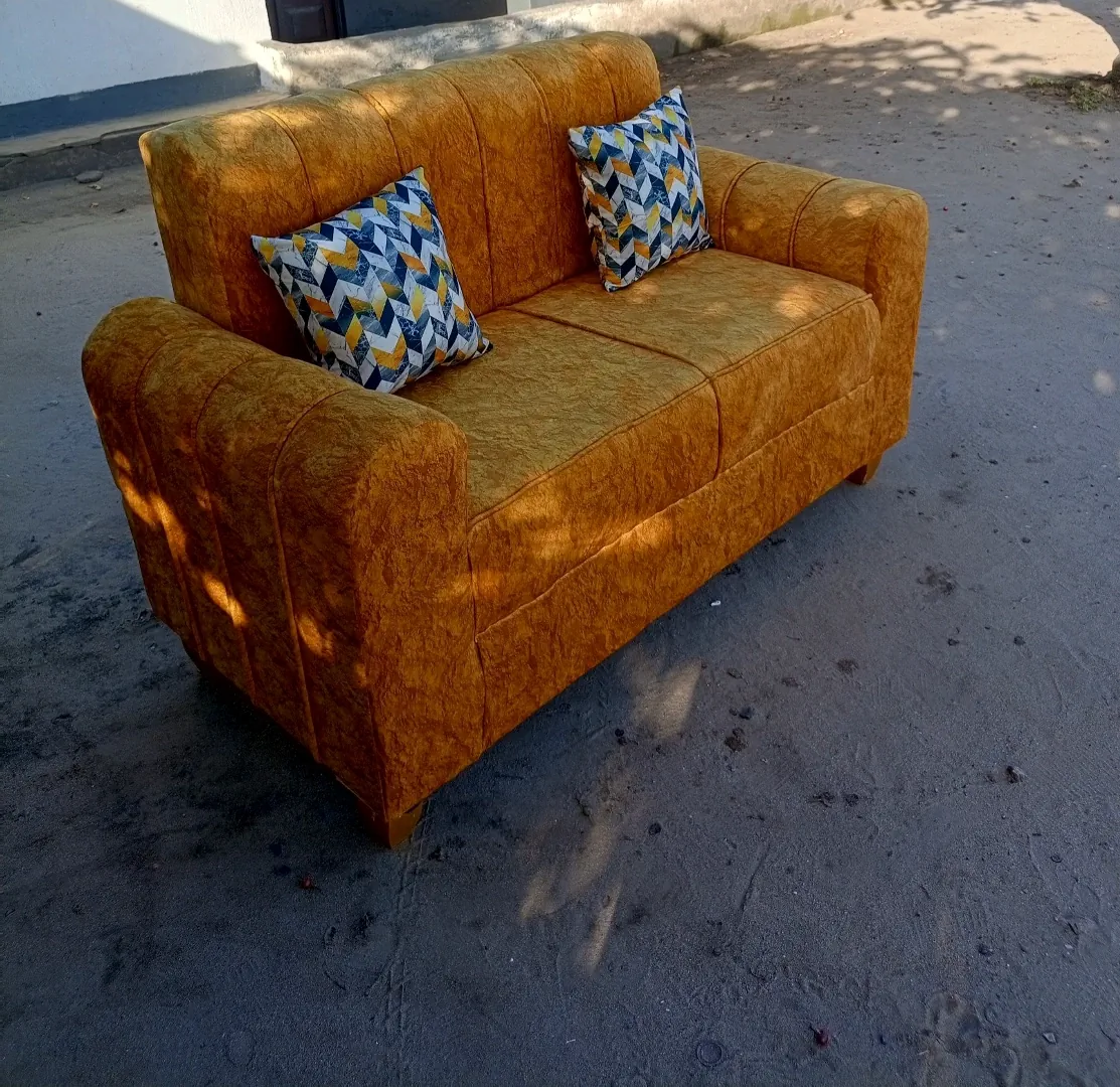 New Two-Seater Brown Sofa thumbnail 4