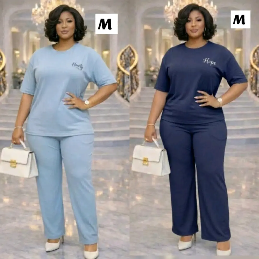 Women's Two-Piece T-shirt and Trousers Set