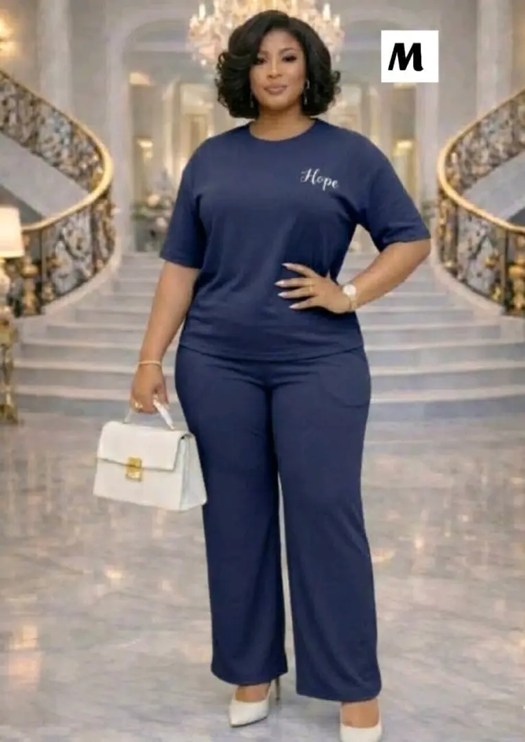 Women's Two-Piece T-shirt and Trousers Set thumbnail 2