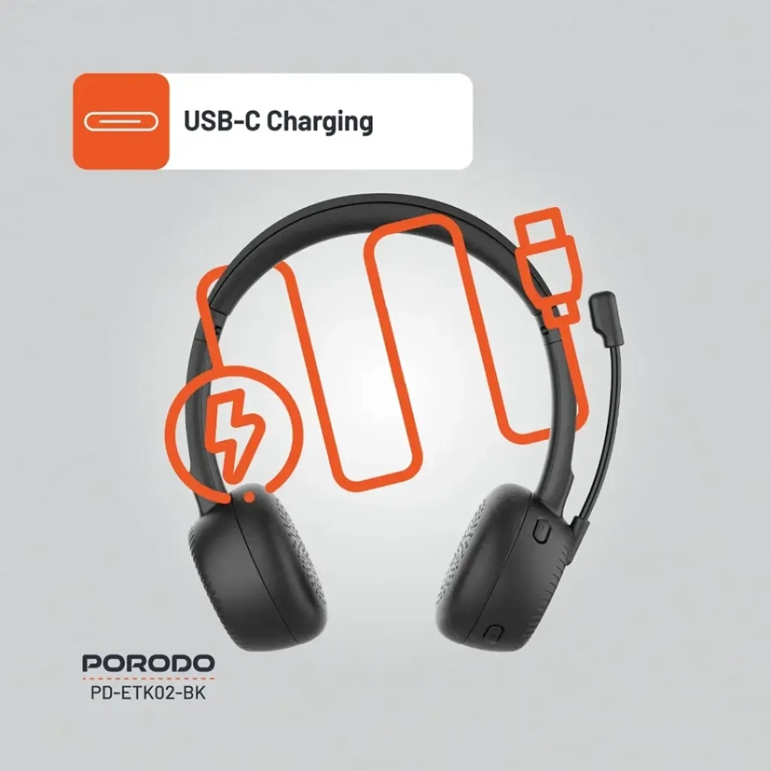Porodo Office Wireless Headset thumbnail 5