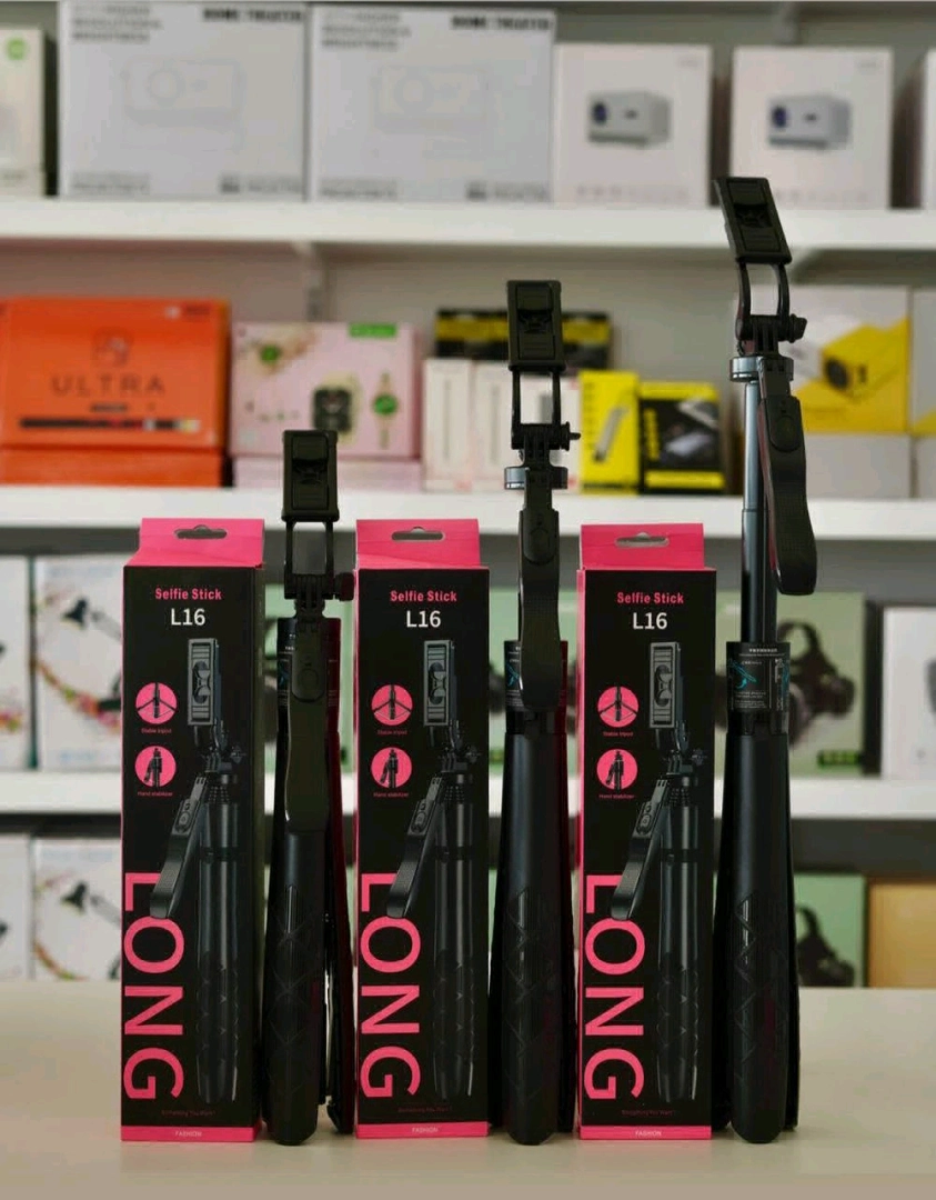 L16 LONG Selfie Stick Tripod with Bluetooth Remote
