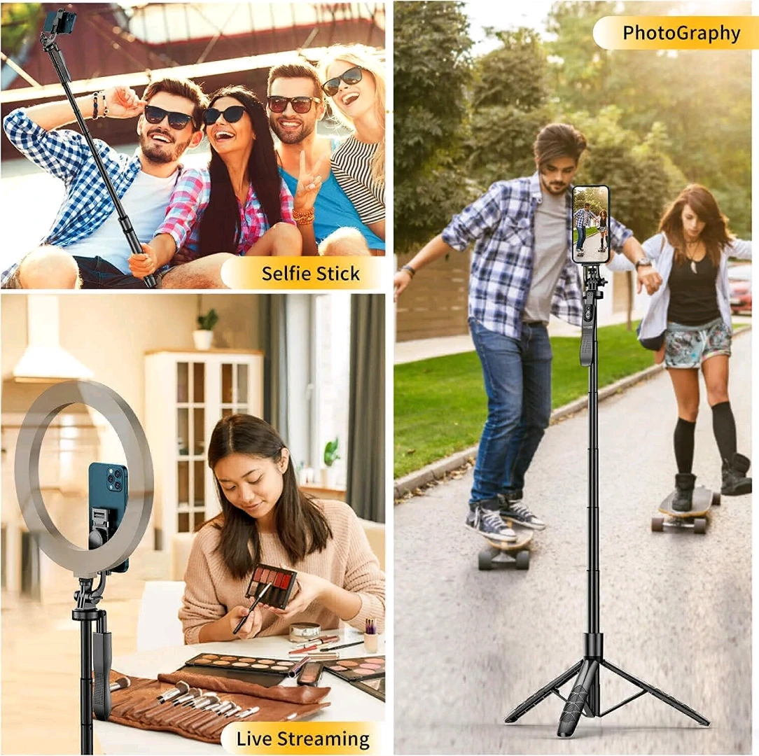 L16 LONG Selfie Stick Tripod with Bluetooth Remote thumbnail 5