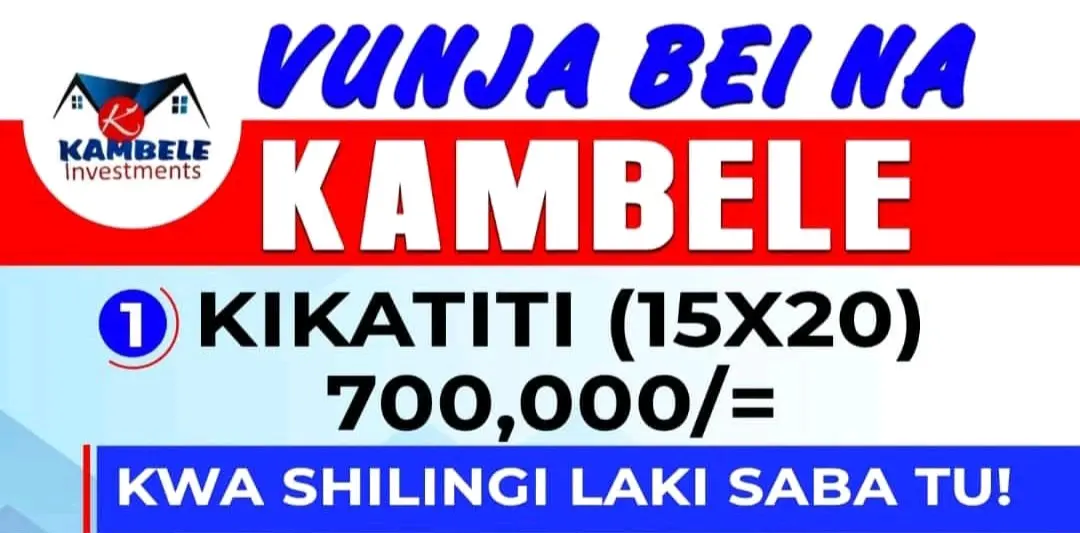 Viwanja vya Ardhi Vinavyouzwa Kikatiti (15x20)