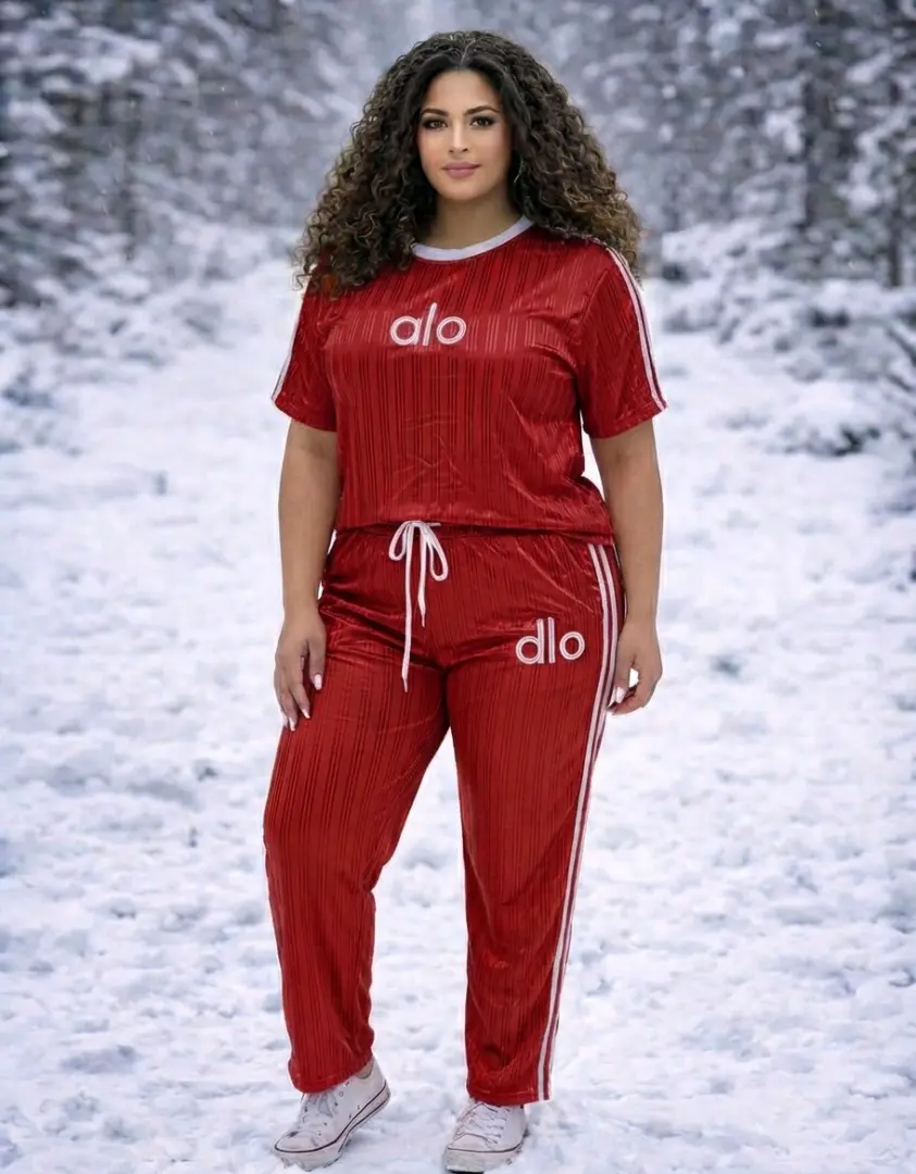 Red Two-Piece Tracksuit