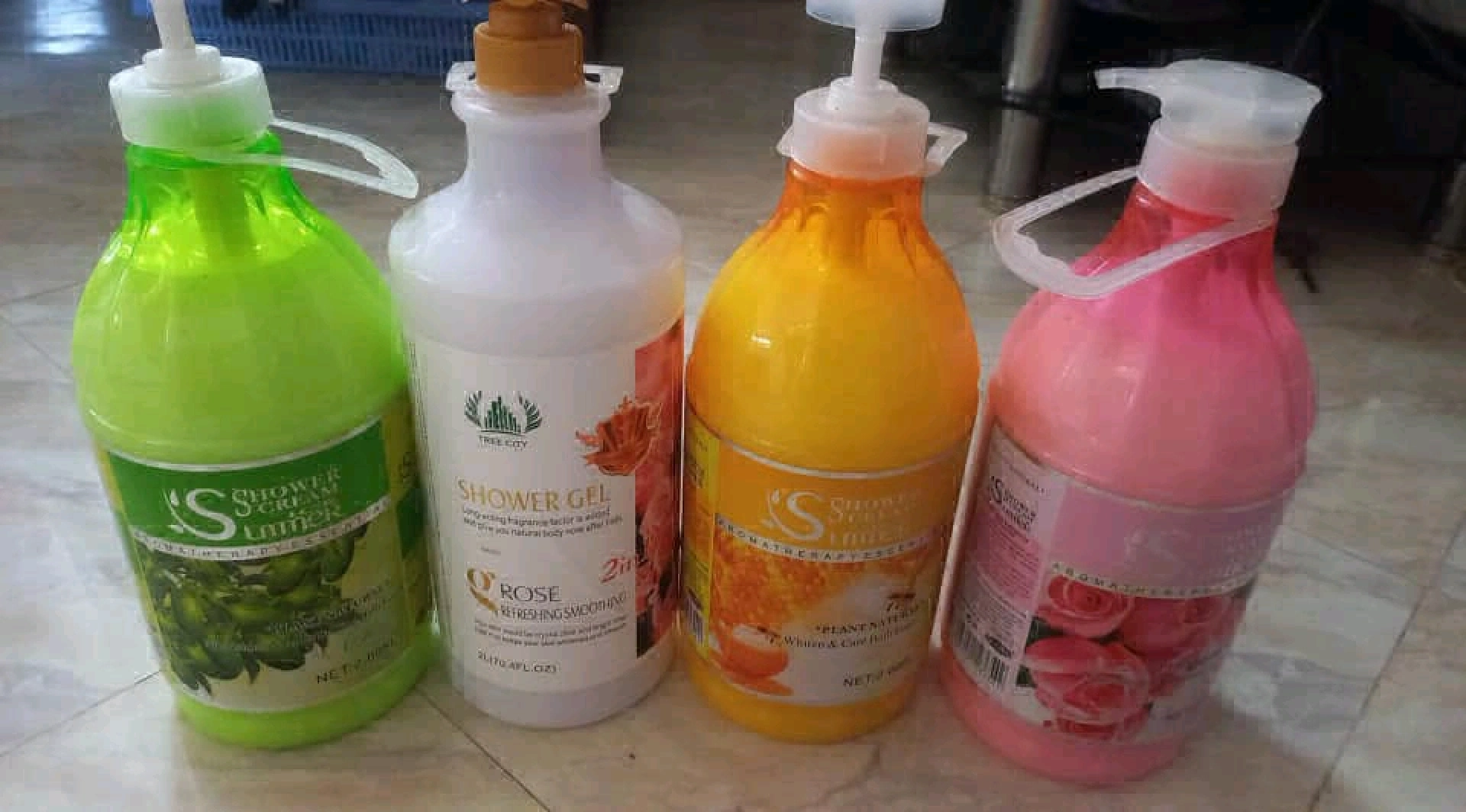 Tree City Shower Gel/Cream (4 Bottles)