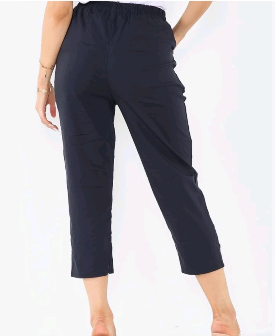 Women's Dark Capri Trousers Size 10-12 thumbnail 2