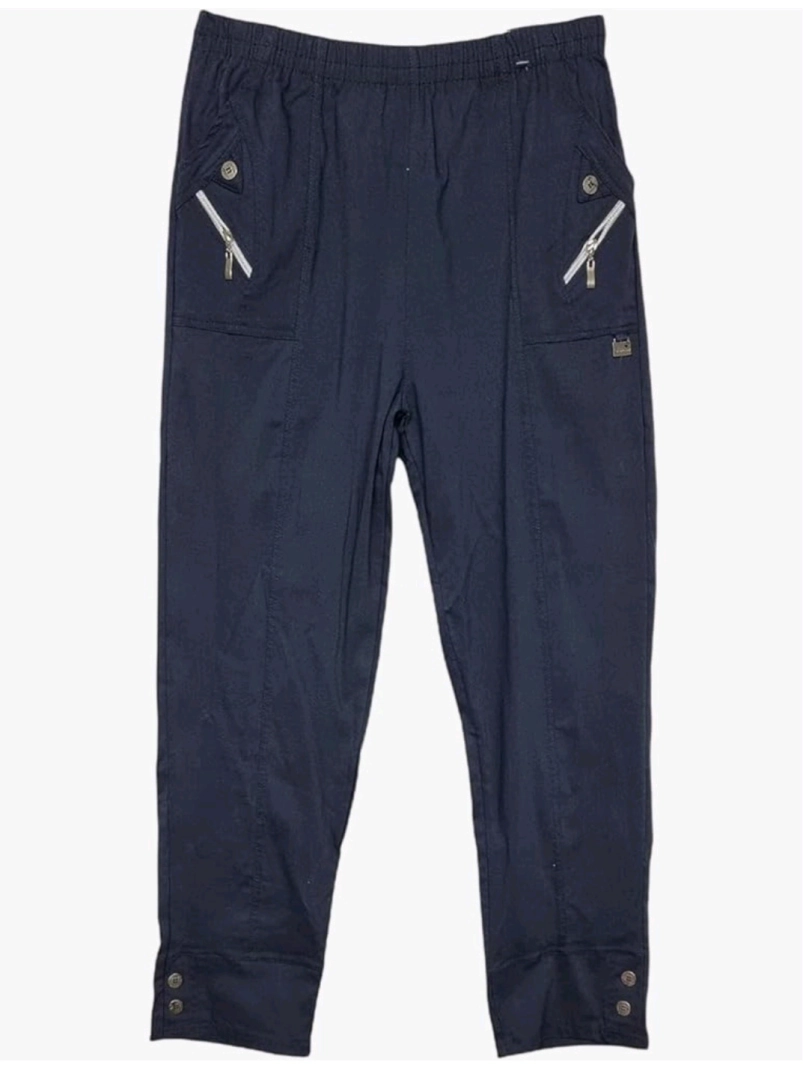 Women's Dark Capri Trousers Size 10-12 thumbnail 3