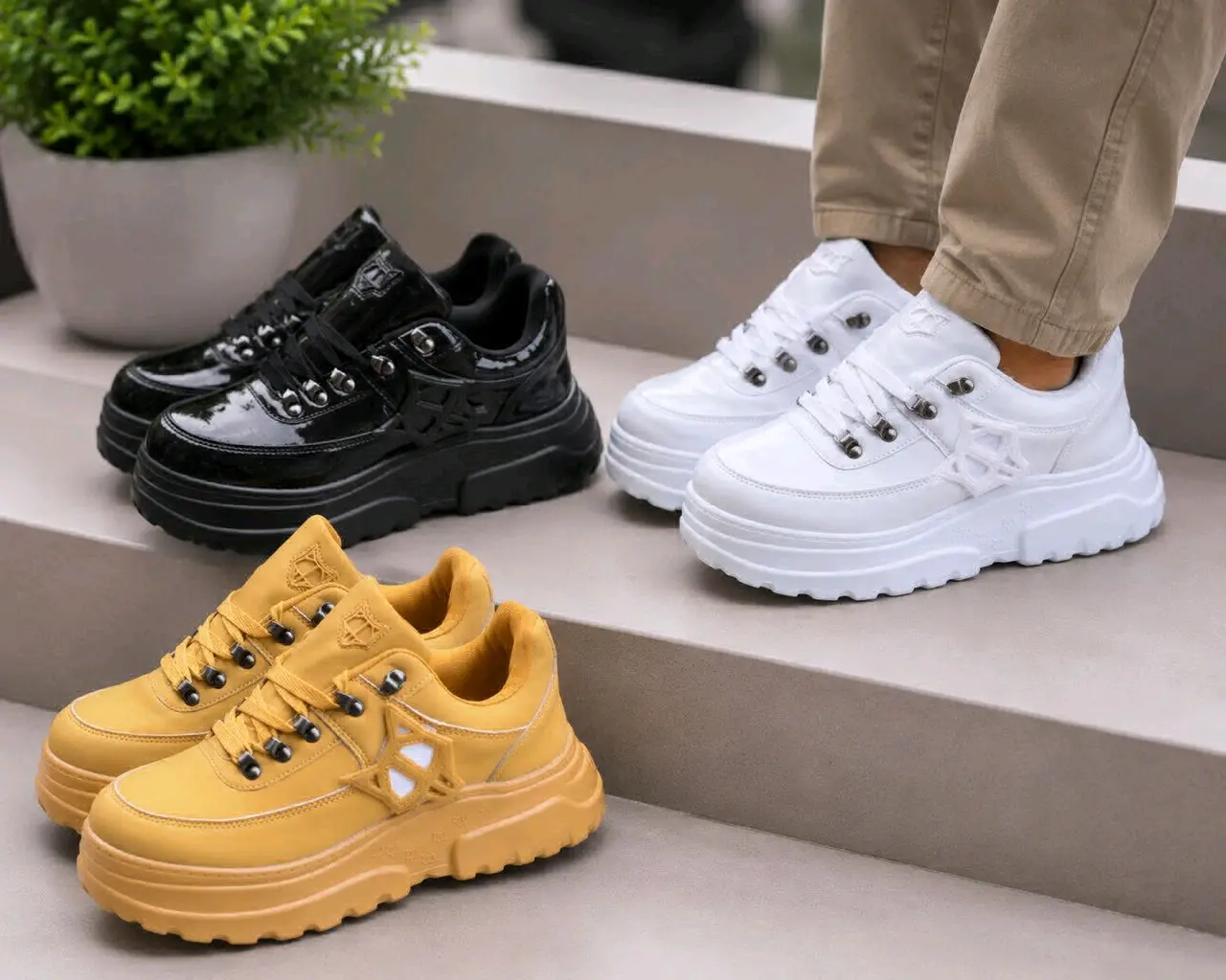 Naked Wolfe Leather Platform Sneakers thumbnail 4