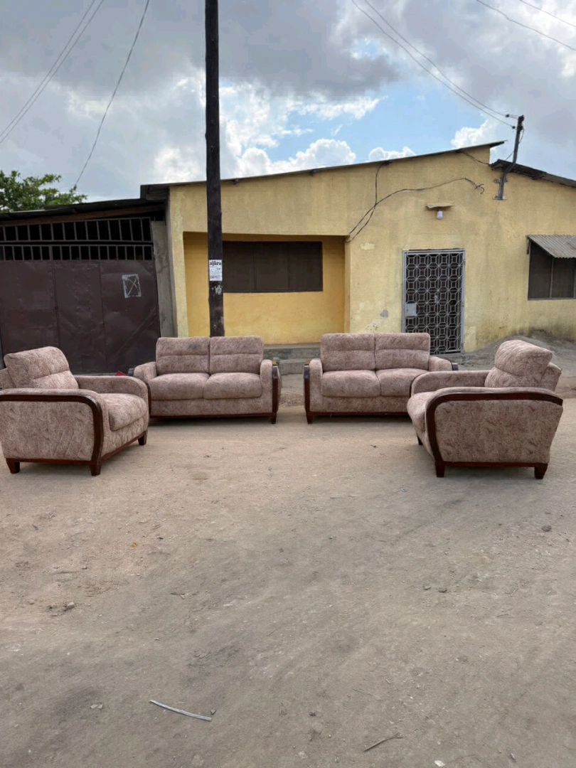 Sofa Set (4 Pcs) - Spring Fiber & Mninga Wood thumbnail 2