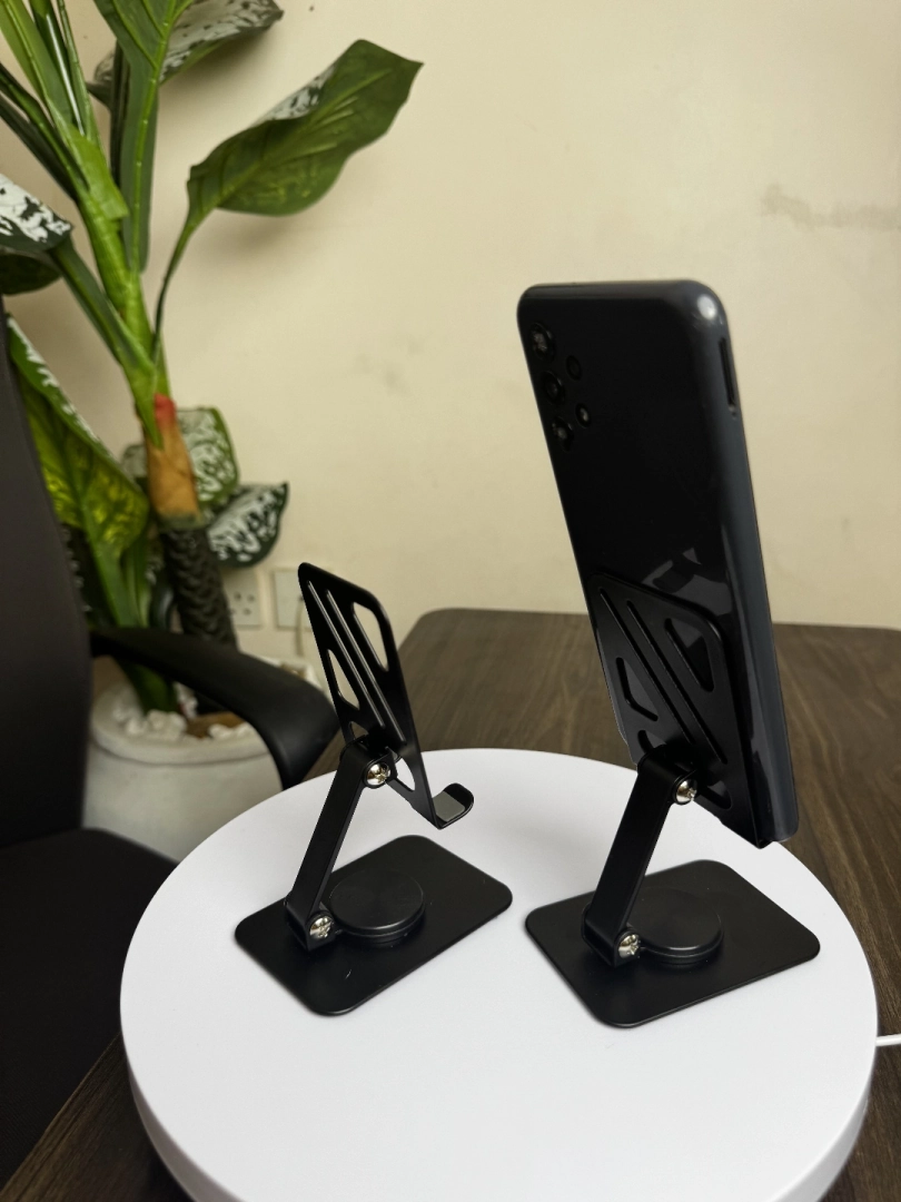Adjustable Black Phone Holder Stands (2 Pcs) thumbnail 2