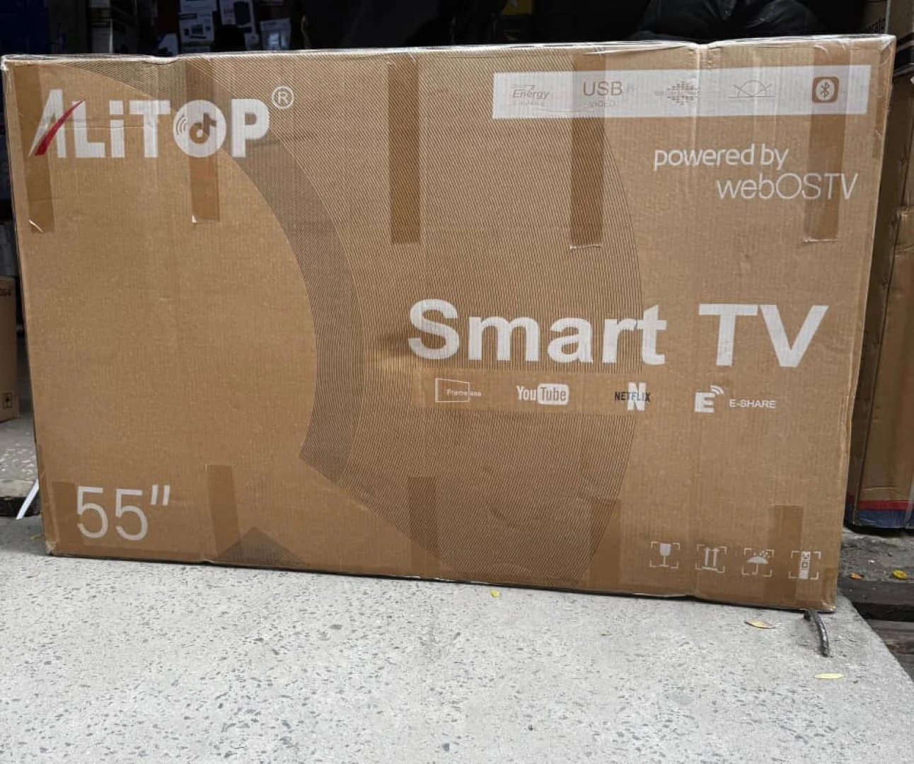 Alitop 55 inch Smart TV Android Connect