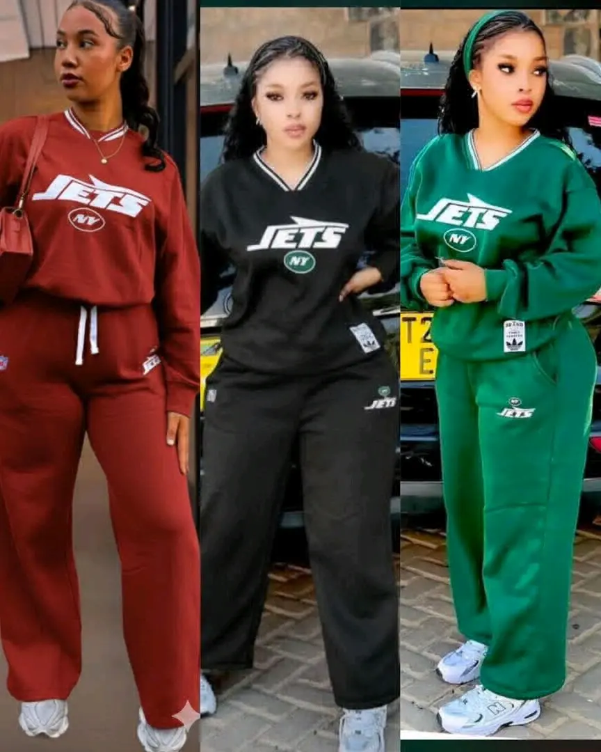 JETS Two-Piece Tracksuits (Maroon, Black, Green)