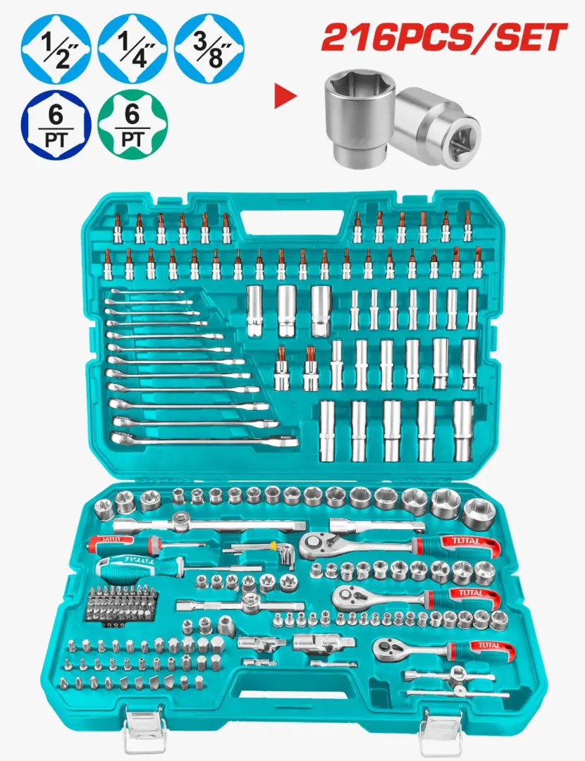 Total 216-Piece Tool Set